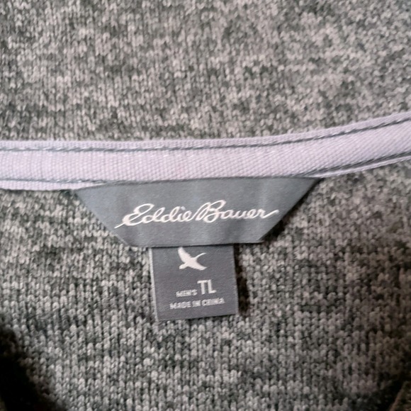 Eddie Bauer Pullover Lot of 6 Men's Size TL XXL XL TXL Gray/Blue 1/4 Zip Sleeve - Picture 10 of 16
